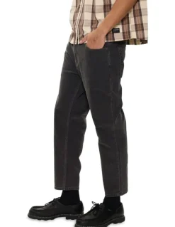 Abrand Jeans A3 Crop Bazza Jeans in Washed Black