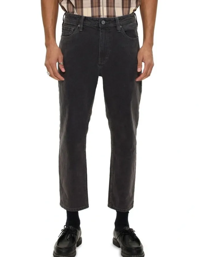 Abrand Jeans A3 Crop Bazza Jeans in Washed Black