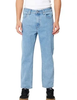 Abrand Jeans A3 Crop Simon Jeans in Bleached Vintage Indigo