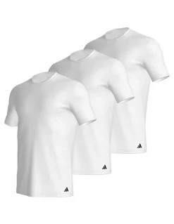 adidas Active Core Cotton Crew Neck T-Shirt 3 Pack in White