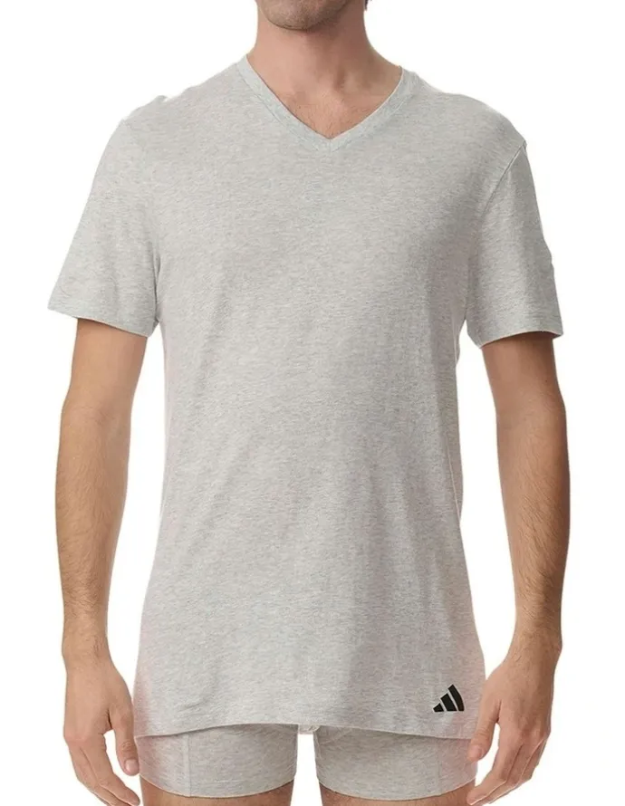 adidas Active Core Cotton V-Neck T-shirt 3 Pack in Multi