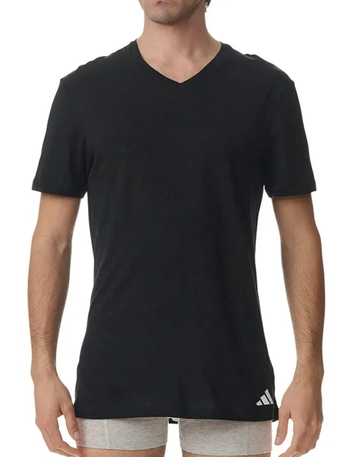 adidas Active Core Cotton V-Neck T-shirt 3 Pack in Multi