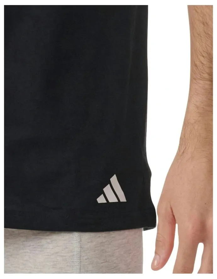 adidas Active Core Cotton V-Neck T-Shirt 3 Pack in Black