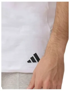 adidas Active Core Cotton V-Neck T-shirt 3 Pack in White