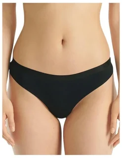 adidas Active Essentials Cotton Low Rise Thong Pack Of 3 in Black