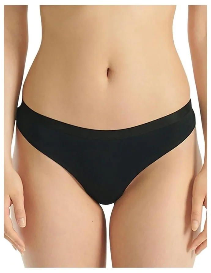 adidas Active Essentials Cotton Low Rise Thong Pack Of 3 in Black
