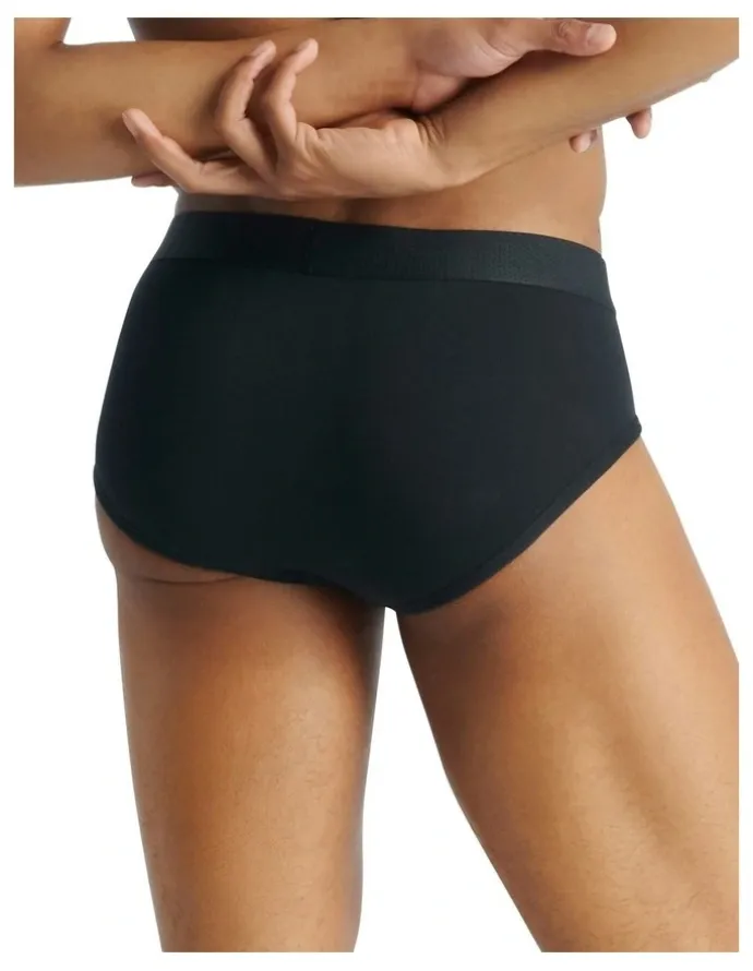 adidas Active Flex Cotton Body Brief Underwear 3 Pack in Black