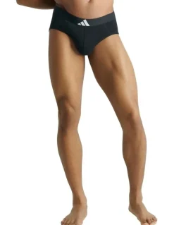 adidas Active Flex Cotton Body Brief Underwear 3 Pack in Black