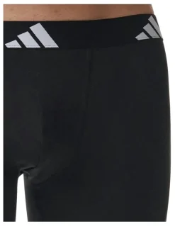 adidas Active Flex Cotton Boxer 3 Pack in Black