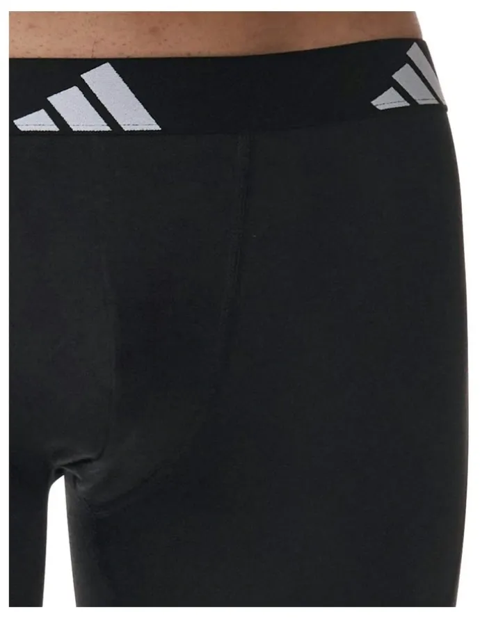 adidas Active Flex Cotton Boxer 3 Pack in Black