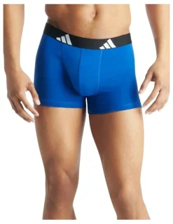 adidas Active Flex Cotton Trunk Underwear 3 Pack in Multi