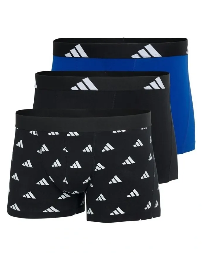 adidas Active Flex Cotton Trunk Underwear 3 Pack in Multi