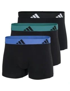 adidas Active Flex Cotton Trunk 3 Pack in Multi