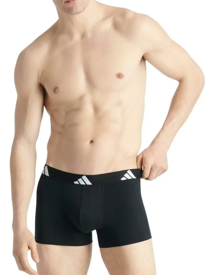 adidas Active Flex Cotton Trunk 3 Pack in Multi