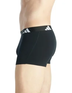 adidas Active Flex Cotton Trunk 3 Pack in Multi