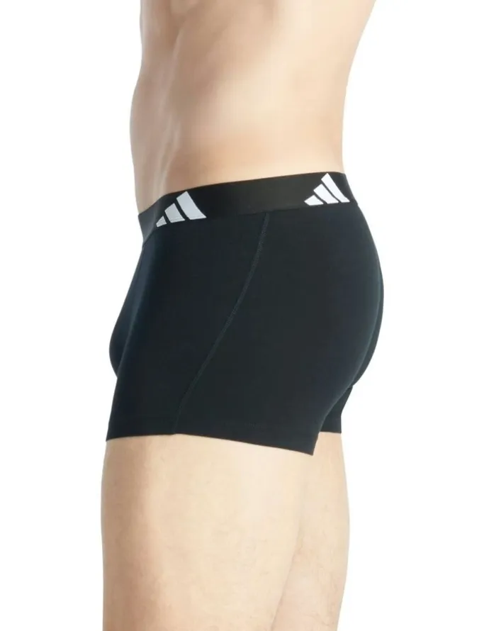 adidas Active Flex Cotton Trunk 3 Pack in Multi