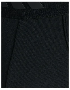 adidas Active Flex Cotton 3 Stripes Low Rise Brief Underwear 2 Pack in Black