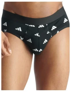 adidas Active Flex Cotton Brief Underwear 3 Pack in Multicolor