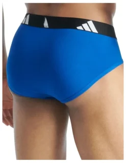 adidas Active Flex Cotton Brief Underwear 3 Pack in Multicolor