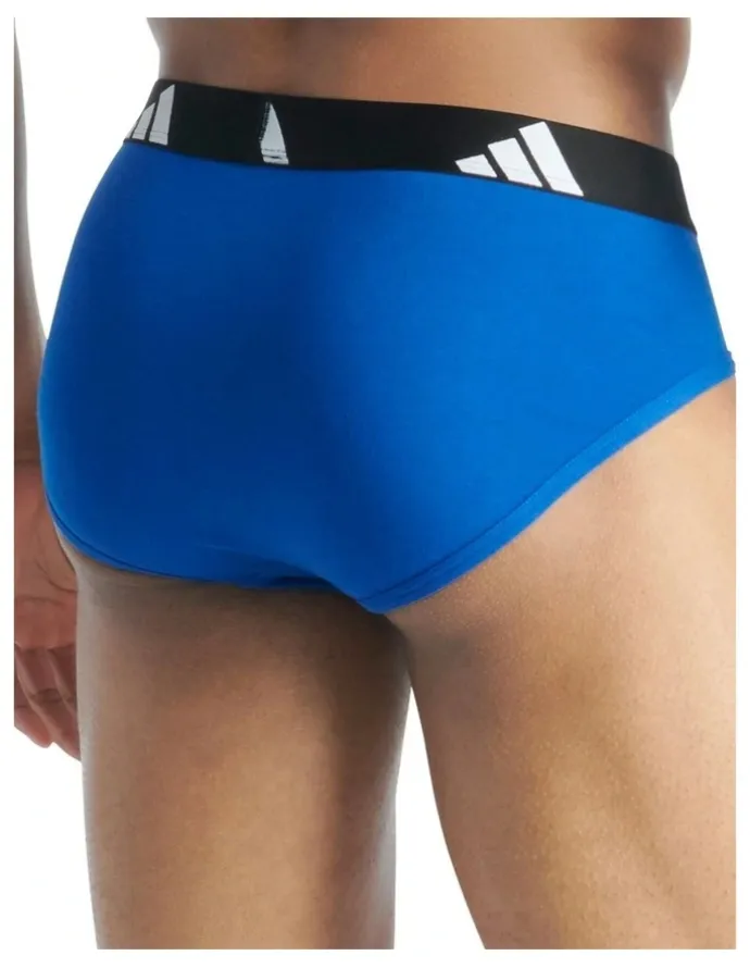 adidas Active Flex Cotton Brief Underwear 3 Pack in Multicolor