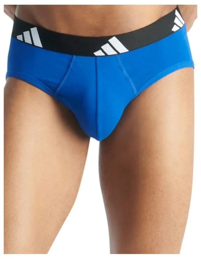 adidas Active Flex Cotton Brief Underwear 3 Pack in Multicolor