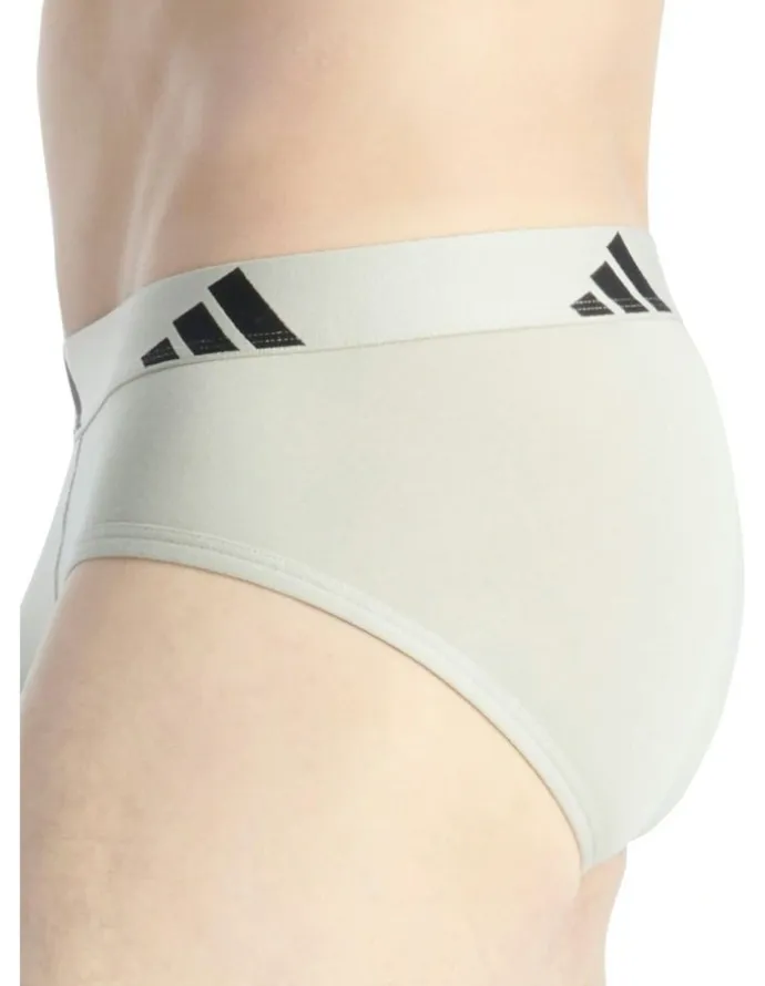 adidas Active Flex Cotton Brief Underwear 3 Pack in Multi