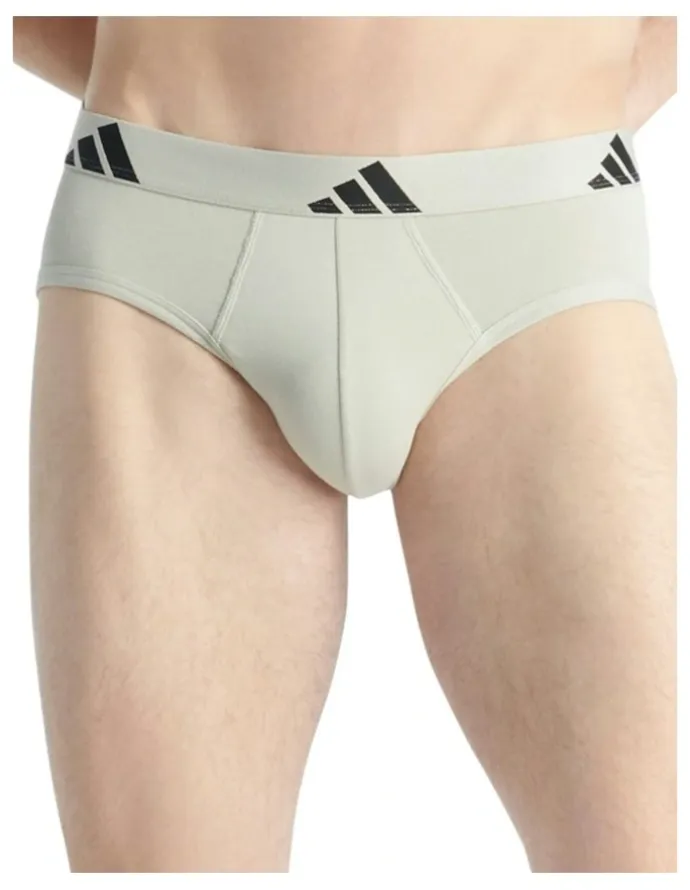 adidas Active Flex Cotton Brief Underwear 3 Pack in Multi