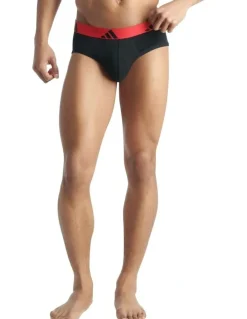 adidas Active Flex Cotton Brief Underwear 3 Pack in Multi