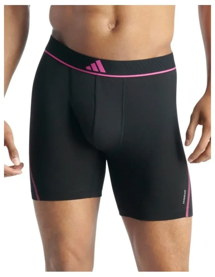 adidas Active Micro Flex Eco Boxer Brief Underwear 3 Pack in Multi
