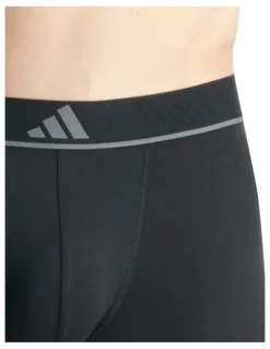 adidas Active Micro Flex Eco Trunk Underwear 3 Pack in Black