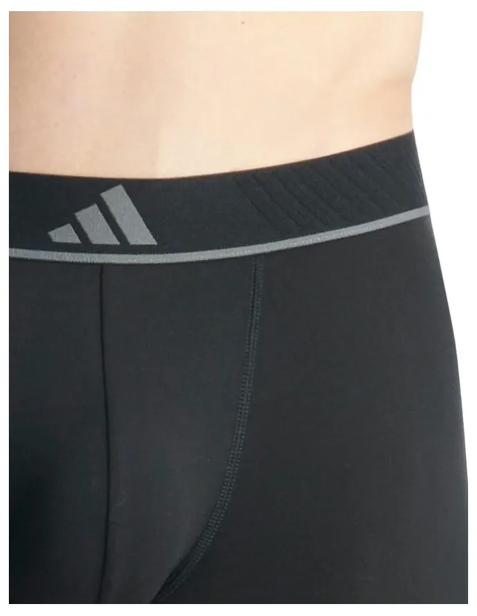 adidas Active Micro Flex Eco Trunk Underwear 3 Pack in Black