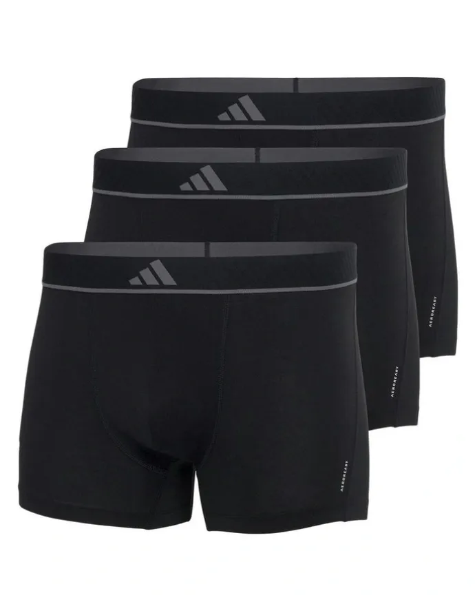adidas Active Micro Flex Eco Trunk Underwear 3 Pack in Black