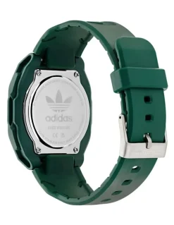 adidas City Tech Four Resin Watch in Green