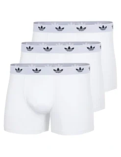 adidas Comfort Flex Cotton Trunk Underwear 3 Pack in White