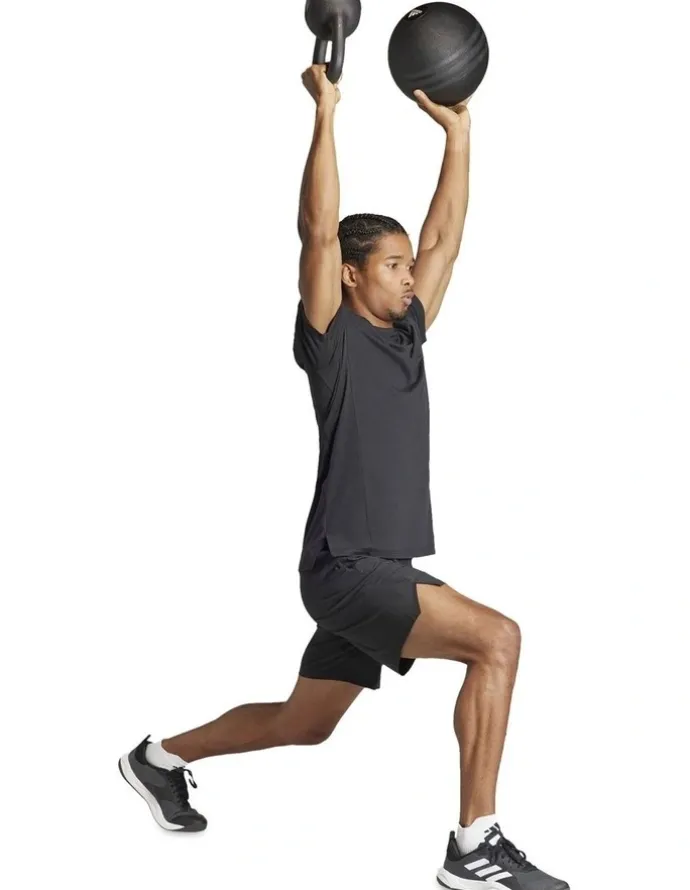 adidas Designed For Training Workout T-shirt in Black