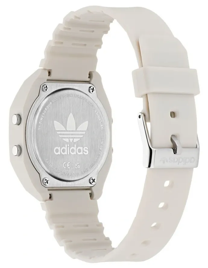 adidas Digital Two Resin Watch in White