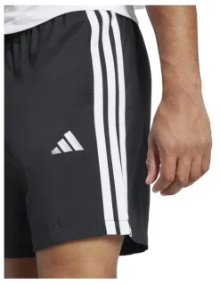 adidas Essential 3-Stripes Chelsea Shorts in Black/White