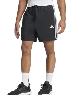 adidas Essential 3-Stripes Chelsea Shorts in Black/White