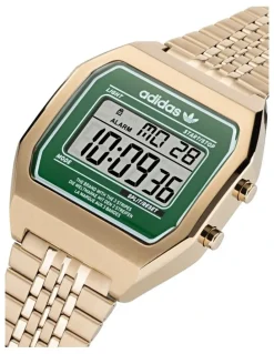 adidas Originals Digital Two Watch in Gold