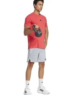 adidas Training Workout Shorts in Halo Silver