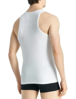 adidas Active Flex Cotton Ergonomic Tank Top 2 Pack in White