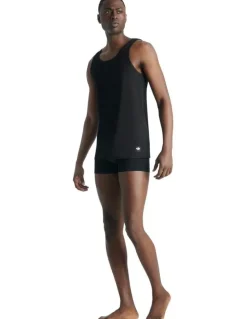 adidas Comfort Rib Cotton Tank Top Pack Of 2 in Black