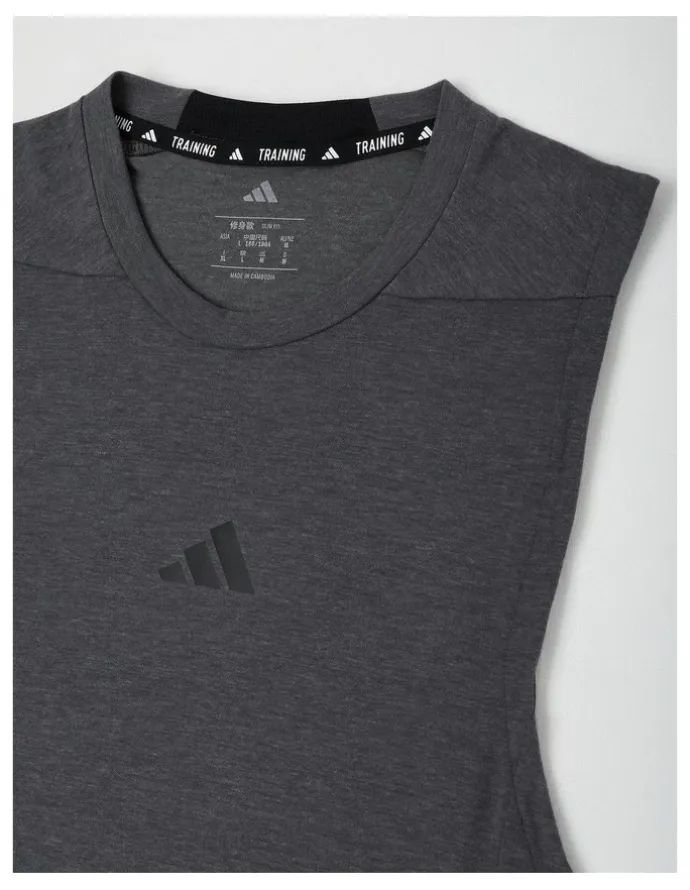 adidas Designed for Training Workout Tank Top in Grey