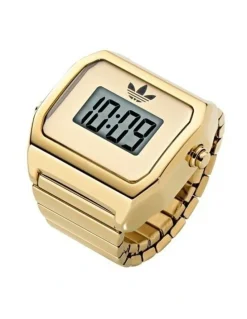 adidas Digital Two Ring Watch AOST26036 in Gold