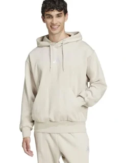 adidas Essentials Feelcozy Fleece Hoodie in Grey