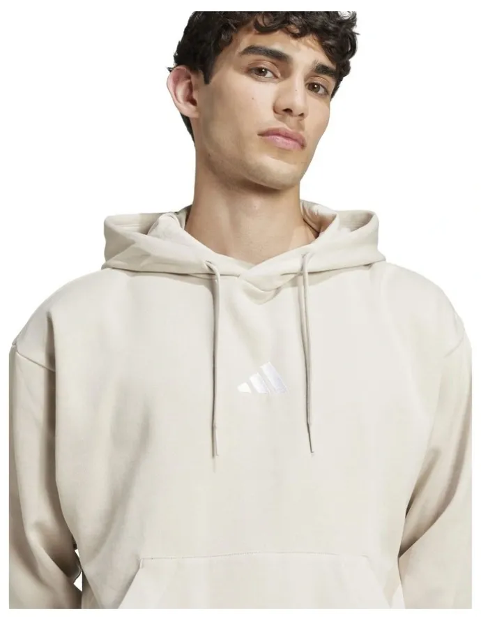 adidas Essentials Feelcozy Fleece Hoodie in Grey