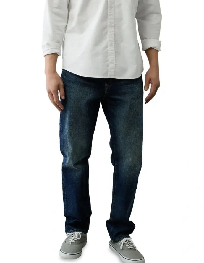 American Eagle Easy Flex Original Straight Jeans in Deep End