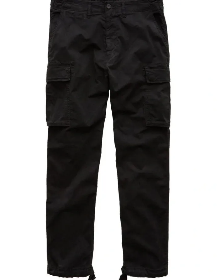 American Eagle Flex Lived-In Cargo Pant in Bold Black