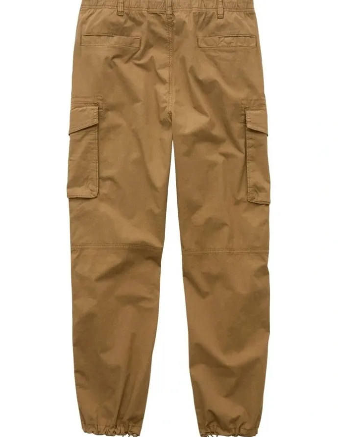 American Eagle Flex Relaxed Straight Cargo Pant in Toasted Almond