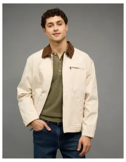 American Eagle Workwear Jacket in Natural